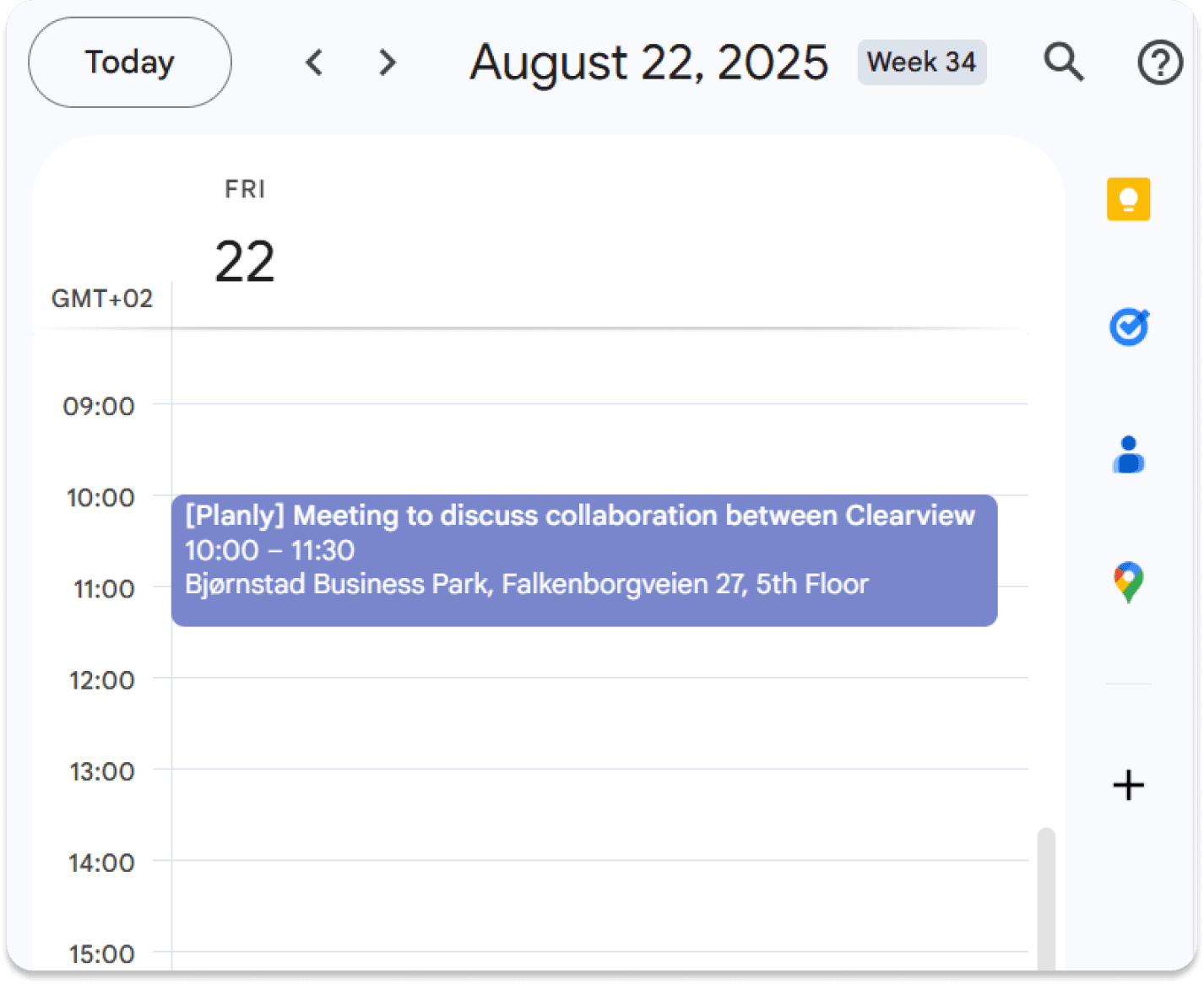 Calendar output